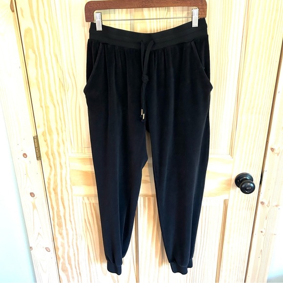 Young Fabulous & Broke Black Velour Joggers. Size Small. - Picture 2 of 13